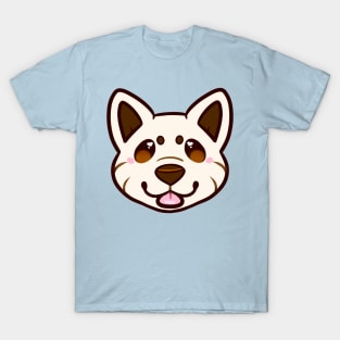 White Shiba Inu Face T-Shirt